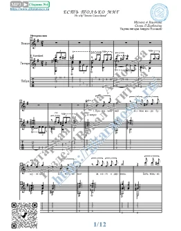 Есть только миг (Вокал Гитара Ноты Табы)