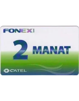Карта оплаты Fonex номиналом 2 маната