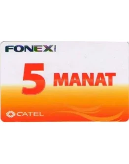 Карта оплаты Fonex номиналом 5 манат