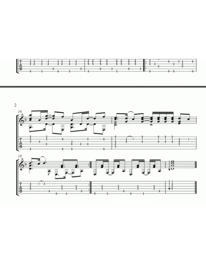 Lambada - ноты аранжировки Soymartino для гитары