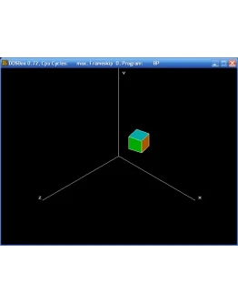 Проекции (Гексаэдр, Изометрия, Turbo Pascal)