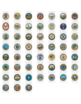 Штаты США в векторе (1939 г.)