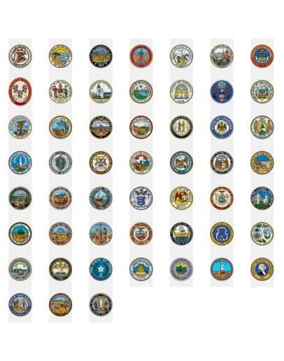 Штаты США в векторе (1939 г.)