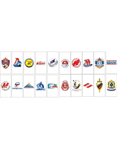 Хоккейные команды России КХЛ (в векторе)