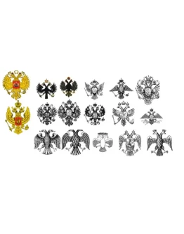 Орлы двуглавые имперские в векторе