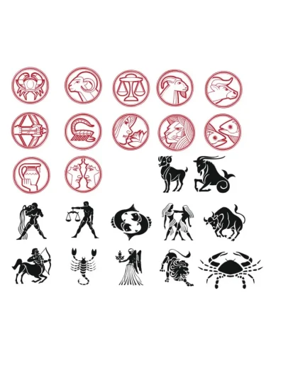 Знаки зодиака в векторе клипарт