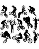 Виды спорта в иконках (пиктограммы) в векторе