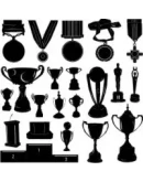 Виды спорта в иконках (пиктограммы) в векторе