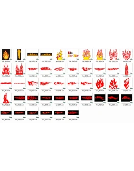 клипарт пламени, огня (в векторе)