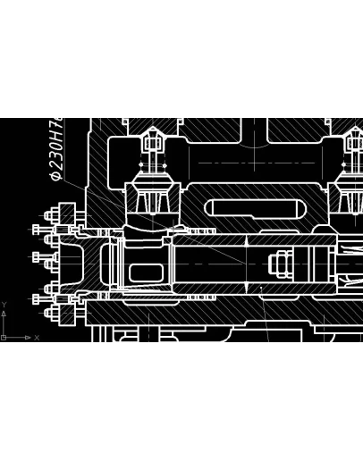 Сборочный чертёж бурового насоса УНБ-600 (А1) с рамкой
