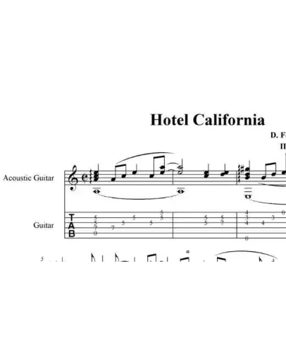 Hotel California, Eagles. pdf+gp6