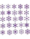 Cнежинки, узоры в векторе
