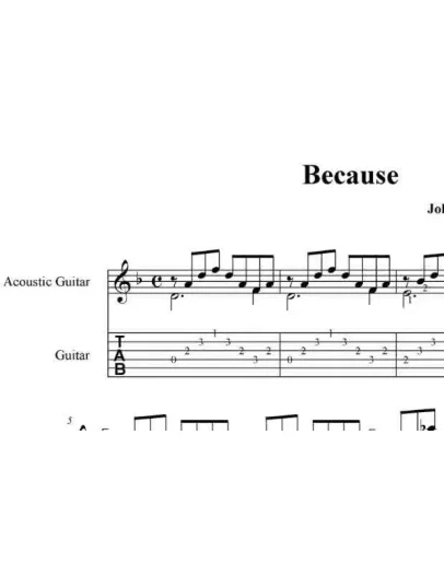Because (The Beatles) pdf+gp6