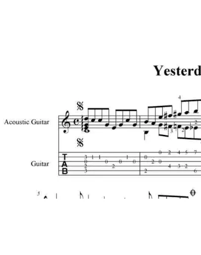 Yesterday (The Beatles) pdf+gp6