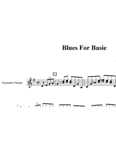 Blues for Basie (Joe Pass) Ноты, табы, GP6