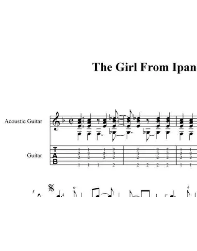The Girl From Ipanema (A. C. Jobim) pdf+gp6