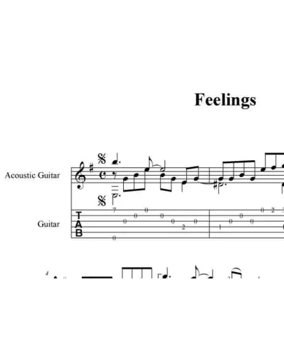 Feelings (Morris Albert) pdf+gp6