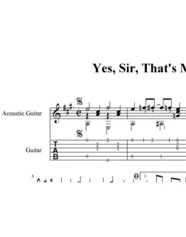 Yes,Sir,Thats My Baby(Walter Donaldson)Ноты, табы, GP6