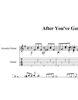 After youve gone (Turner Layton) Ноты, табы, GP6
