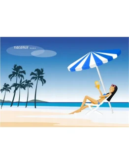 Клипарт на тему ПЛЯЖ, красивые девушки в купальниках