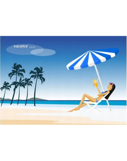 Клипарт на тему ПЛЯЖ, красивые девушки в купальниках