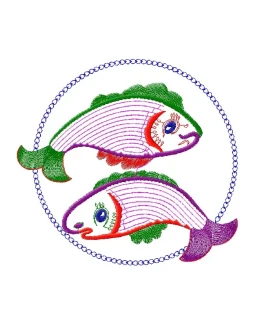Машинная Вышивка Рыбки