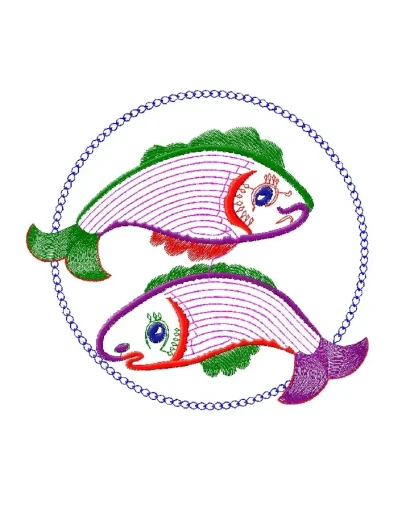 Машинная Вышивка Рыбки