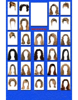 Женские причёски - шаблоны для Photoshop