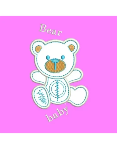 Детская машинная вышивка Медвежонок