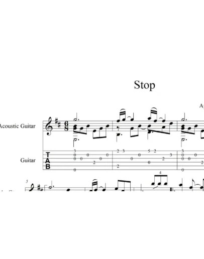 Stop - Sam Brown, pdf+gp6