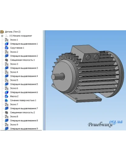 3-D модель Электродвигателя АИР 100L