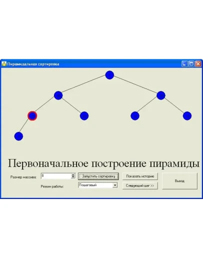 Метод пирамидальной сортировки МИДО Delphi