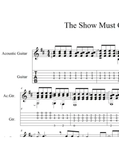 The Show Must Go On - pdf+gp6