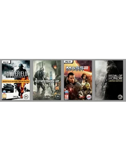 ORIGIN Crysis 2, Bad Company 2 DE, Medal Of Honor, ME2