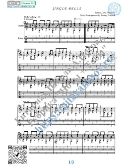 Jingle Bells (Ноты и табы для гитары соло) Jingle Bells (Ноты и табы для гитары соло)