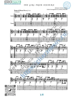 Девушка из Ипанемы (Ноты и табы для гитары соло) Девушка из Ипанемы (Ноты и табы для гитары соло)