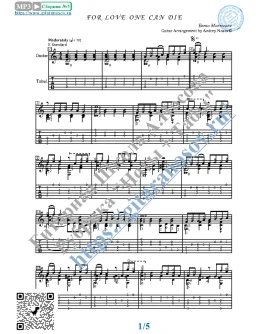 For love one can die (Ноты и табы для гитары соло) For love one can die (Ноты и табы для гитары соло)