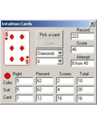 Game to train intuition