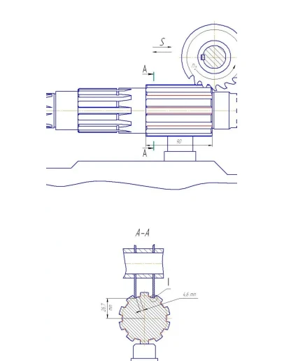 Чертежи.Технологическая наладка.Фрезерная. Деталь-вал.