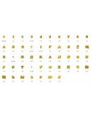 Анимированные трехмерные русские буквы, весь алфавит.