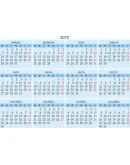 Календари на 2013, 2014, 2015, 2016 гг., вектор и psd.