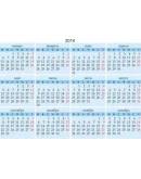 Календари на 2013, 2014, 2015, 2016 гг., вектор и psd.