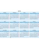 Календари на 2013, 2014, 2015, 2016 гг., вектор и psd.