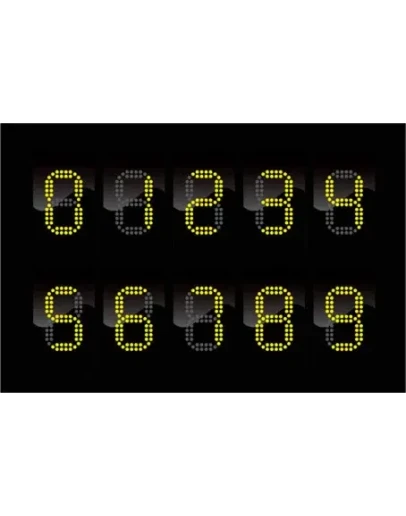 Векторные злектронные цифры