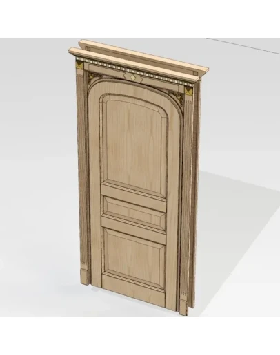 Дверной блок 006 (Каталог 3D-Уроки по SolidWorks)