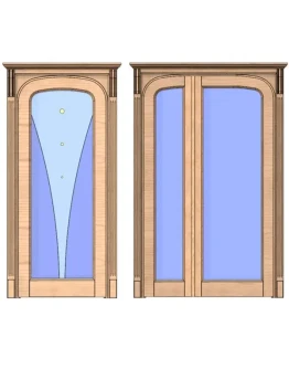Дверной блок 007 (Каталог 3D-Уроки по SolidWorks)