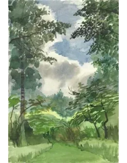 Рисунок акварелью 