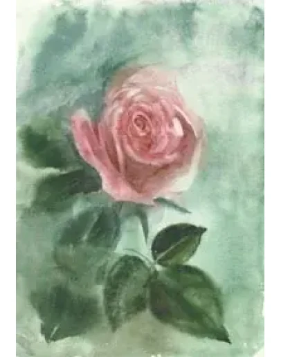 Акварельная роза