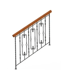 Ограждение кованое 003 (Каталог 3D.Уроки по SolidWorks)