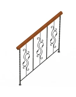 Ограждение кованое 006 (Каталог 3D.Уроки по SolidWorks)
